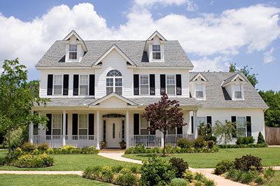 a large lawn in front of a house